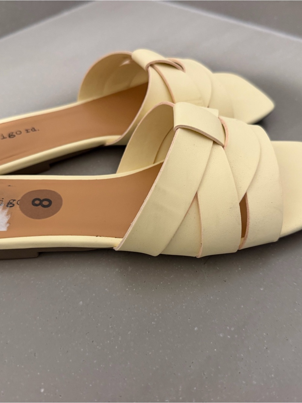 Indigo rd Cream Braided Slide Sandals - Women. Size 8. Worn once. - Picture 2 of 2